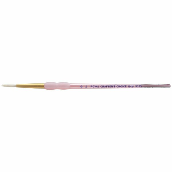 Royal Brush WHITE -ROUND BRUSH BRISTLE R9325-2